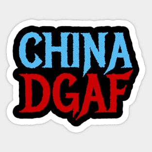 China DGAF Sticker